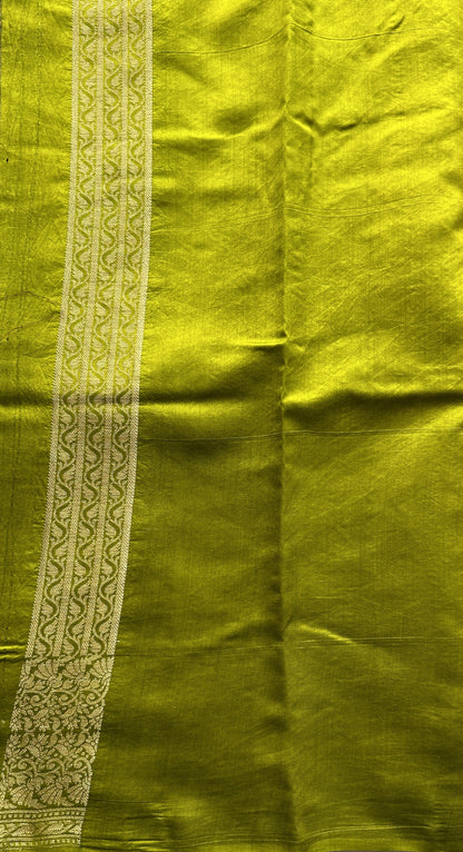 Chiniya Silk Saree Wine Colored Exquisite with a Zari Border. - Sampradaya Designer Studio