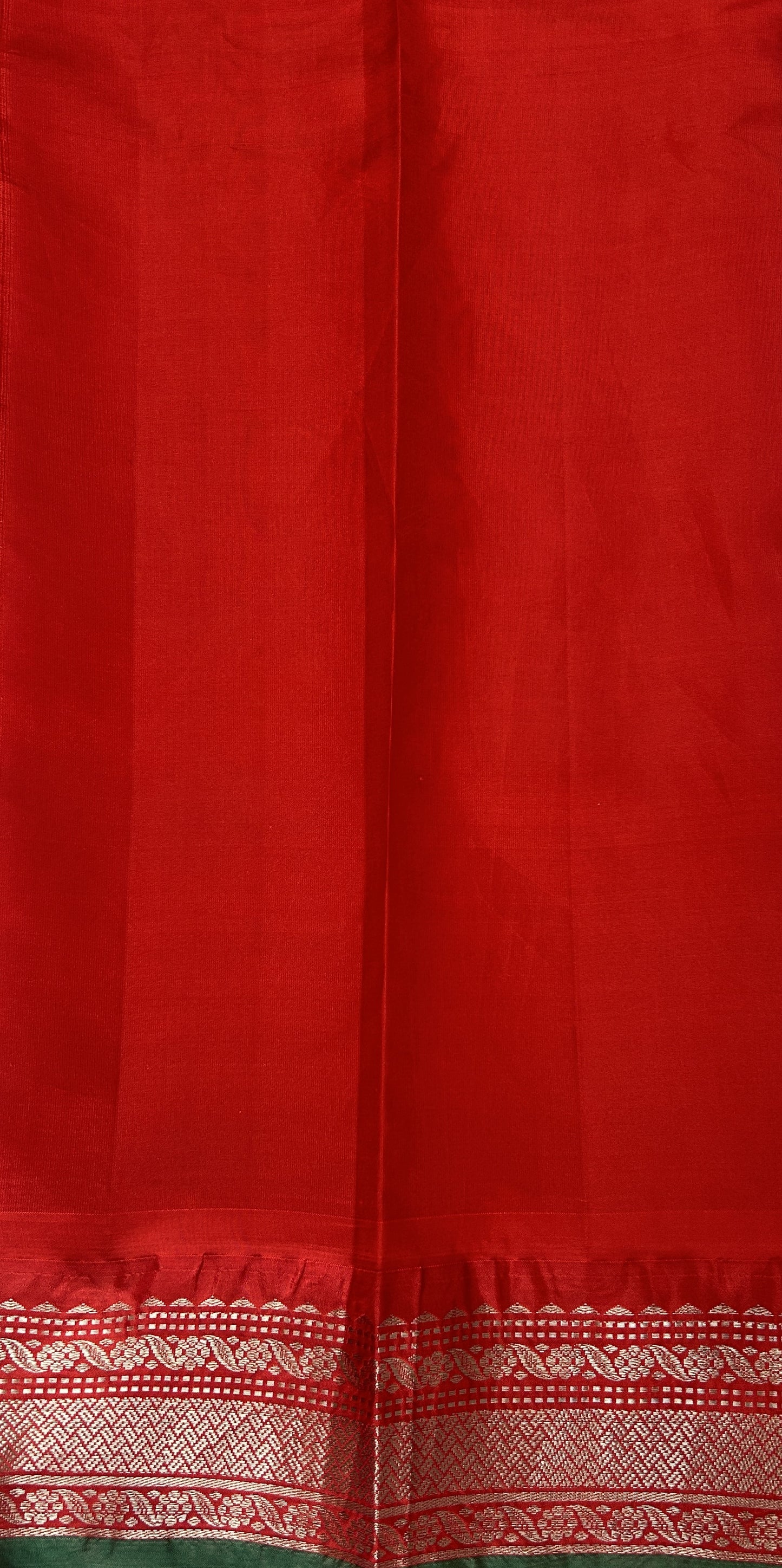 Gadwal Pattu Saree Sky Blue colored saree complemented with a Dark Red Kanchi Border - Sampradaya Designer Studio