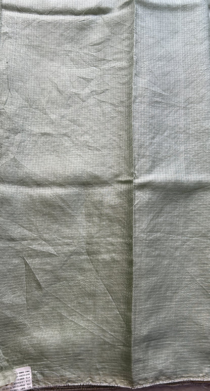 Silk kota Saree Sea Green colored Complemented with a Borderless. - Sampradaya Designer Studio