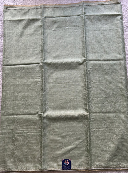 Silk kota Saree Sea Green colored Complemented with a Borderless. - Sampradaya Designer Studio