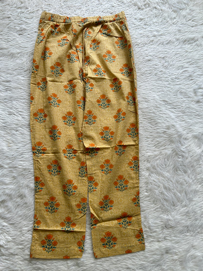 Jaipur Cotton Sea Blue Colored With a Floral Print Kurti Set. - Sampradaya Designer Studio