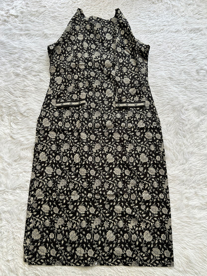 Jaipur Cotton Black Colored With a Floral Kurti Set. - Sampradaya Designer Studio