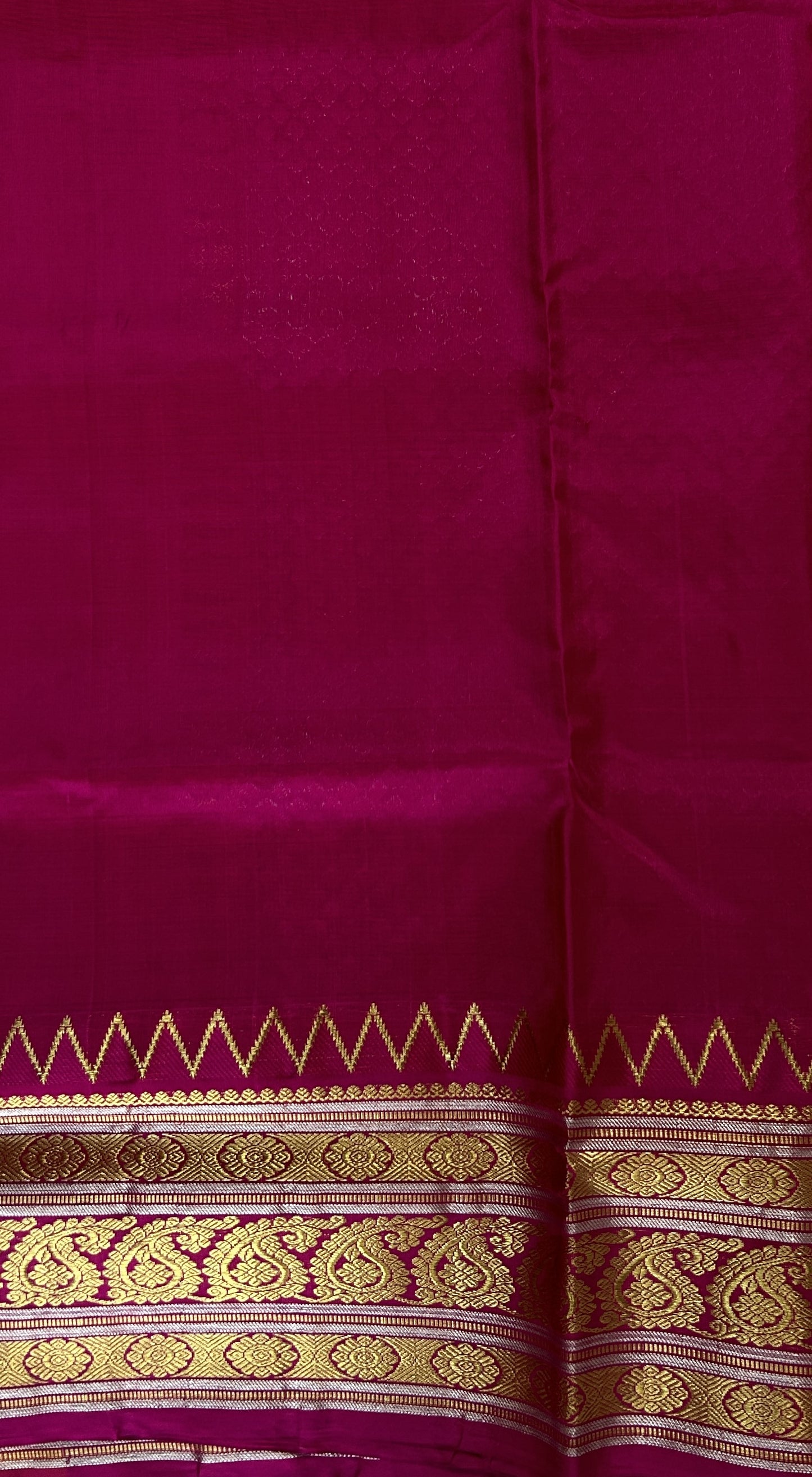 Pink venkatagiri Sico polyester pattu main image 0