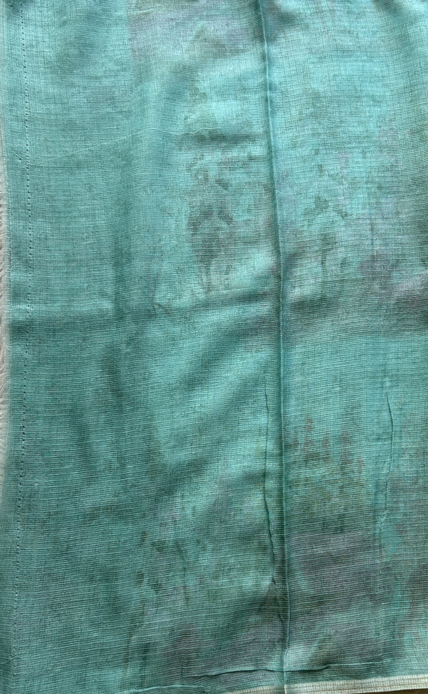 Cotton Kota Saree Sky Blue Colored Complemented with a Borderless. - Sampradaya Designer Studio