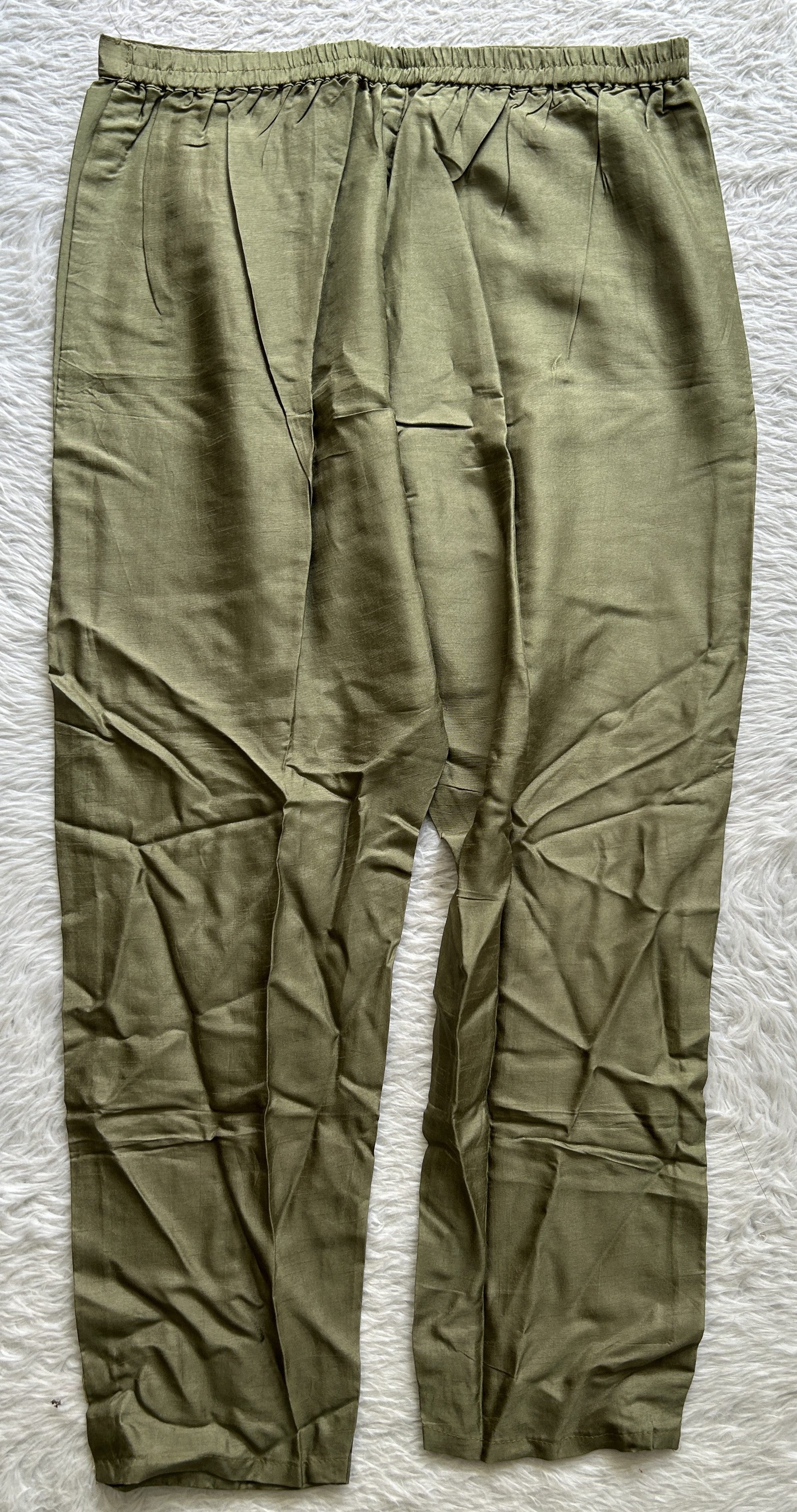 Muslin Kurti Set Green Colored With a Embroidery Work . - Sampradaya Designer Studio