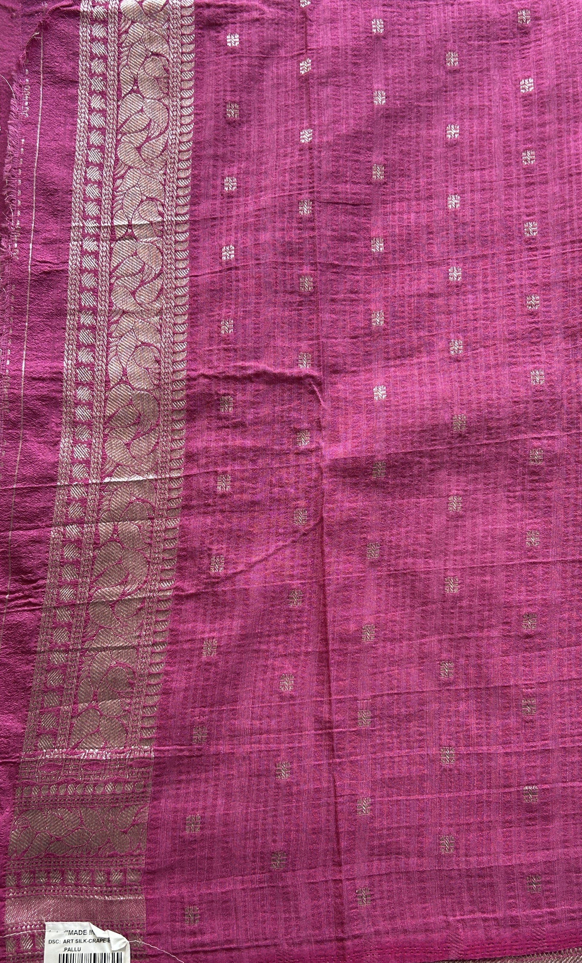 Semi Georgette Plain Saree Indigo Blue Colored Elegantly Paired with a Zari Border. - Sampradaya Designer Studio