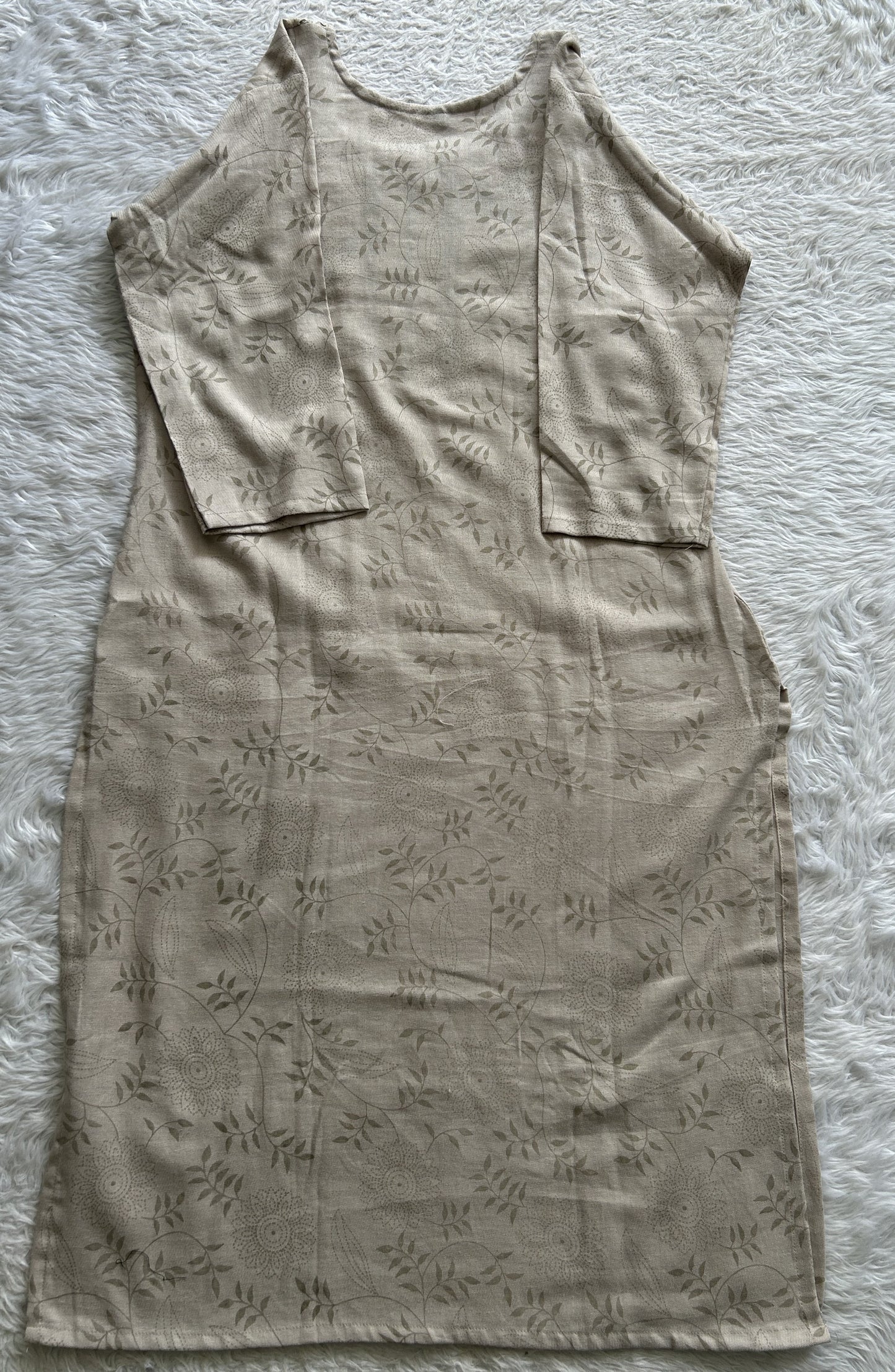 Cotton Off White Colored Printed Kurti Set. - Sampradaya Designer Studio