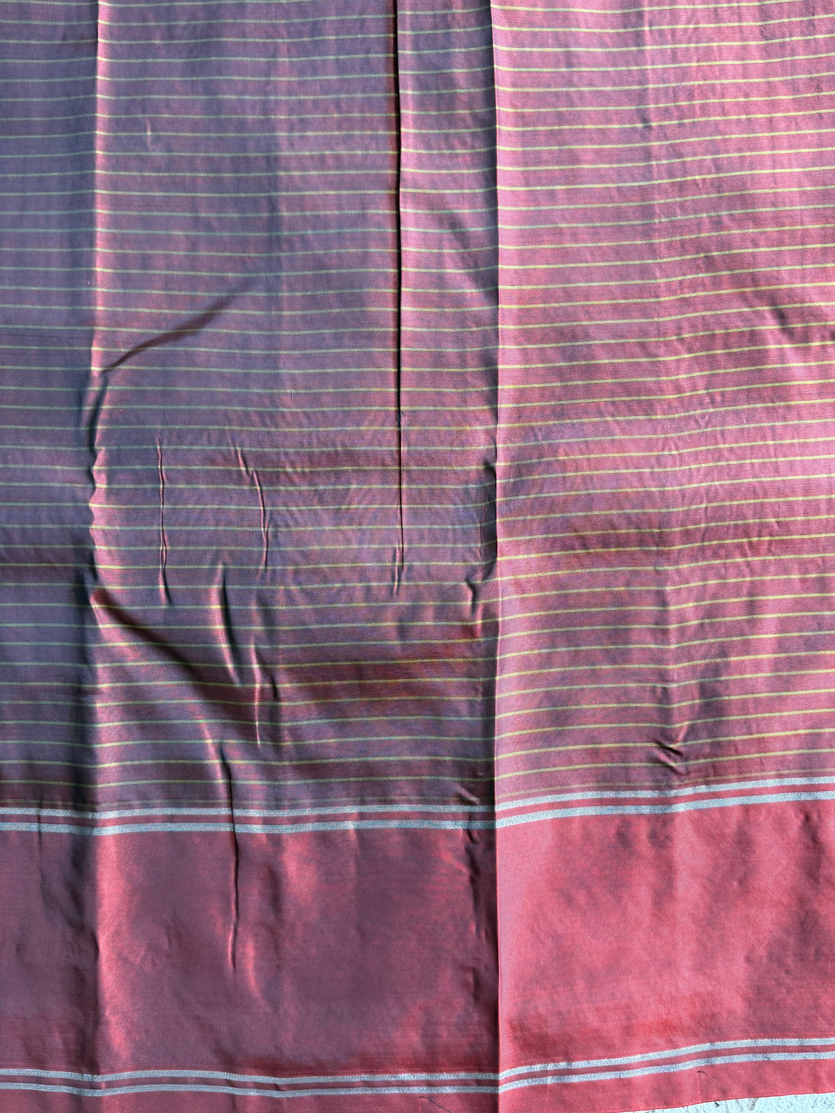 Pure Kanjivaram Silk Saree | Carbon Blue With Gold Zari Border | Handloom | Silk Mark Certified
