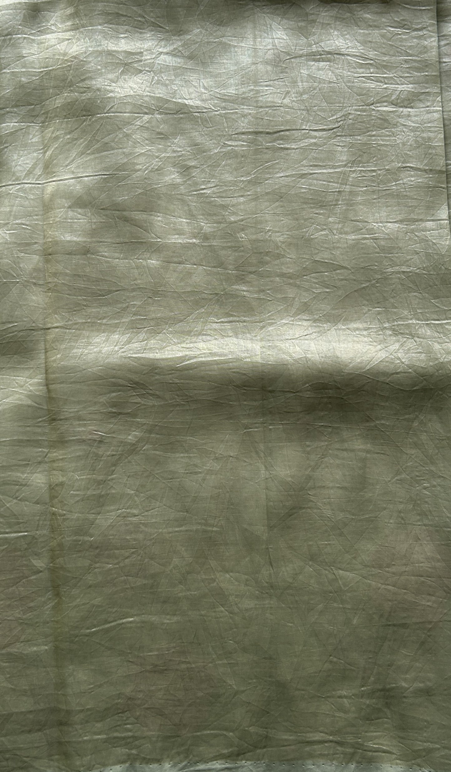 Inox Silk Saree Moss Green Colored Elegantly Paired with a Embroidered Border. - Sampradaya Designer Studio