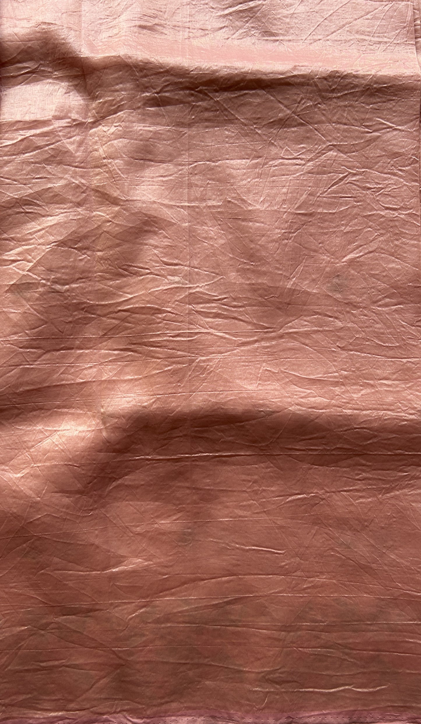 Inox Silk Saree Pale Pink Colored Elegantly Paired with a Embroidered Border. - Sampradaya Designer Studio