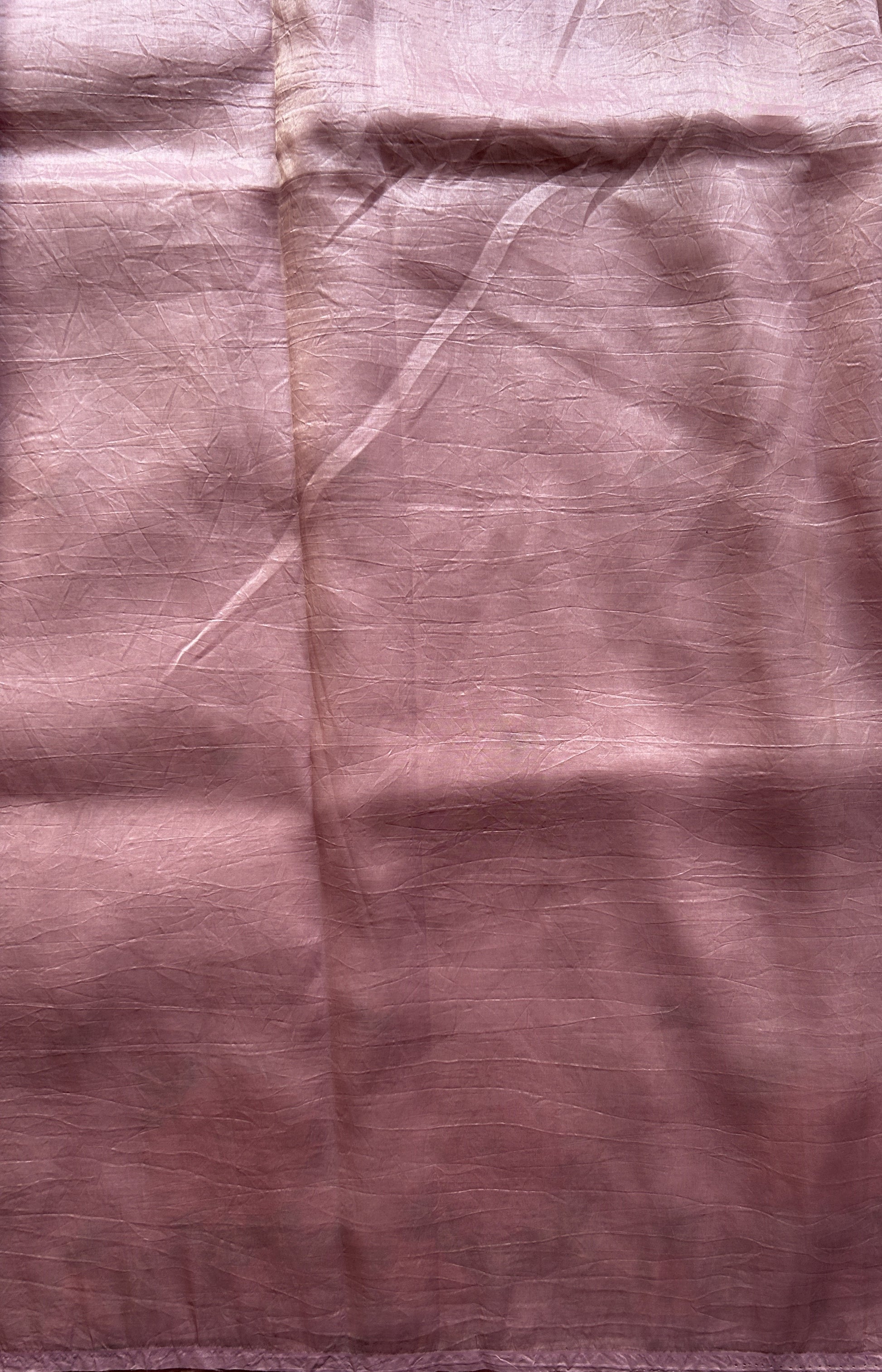 Inox Silk Saree Lilac Colored Elegantly Paired with a Embroidered Border. - Sampradaya Designer Studio