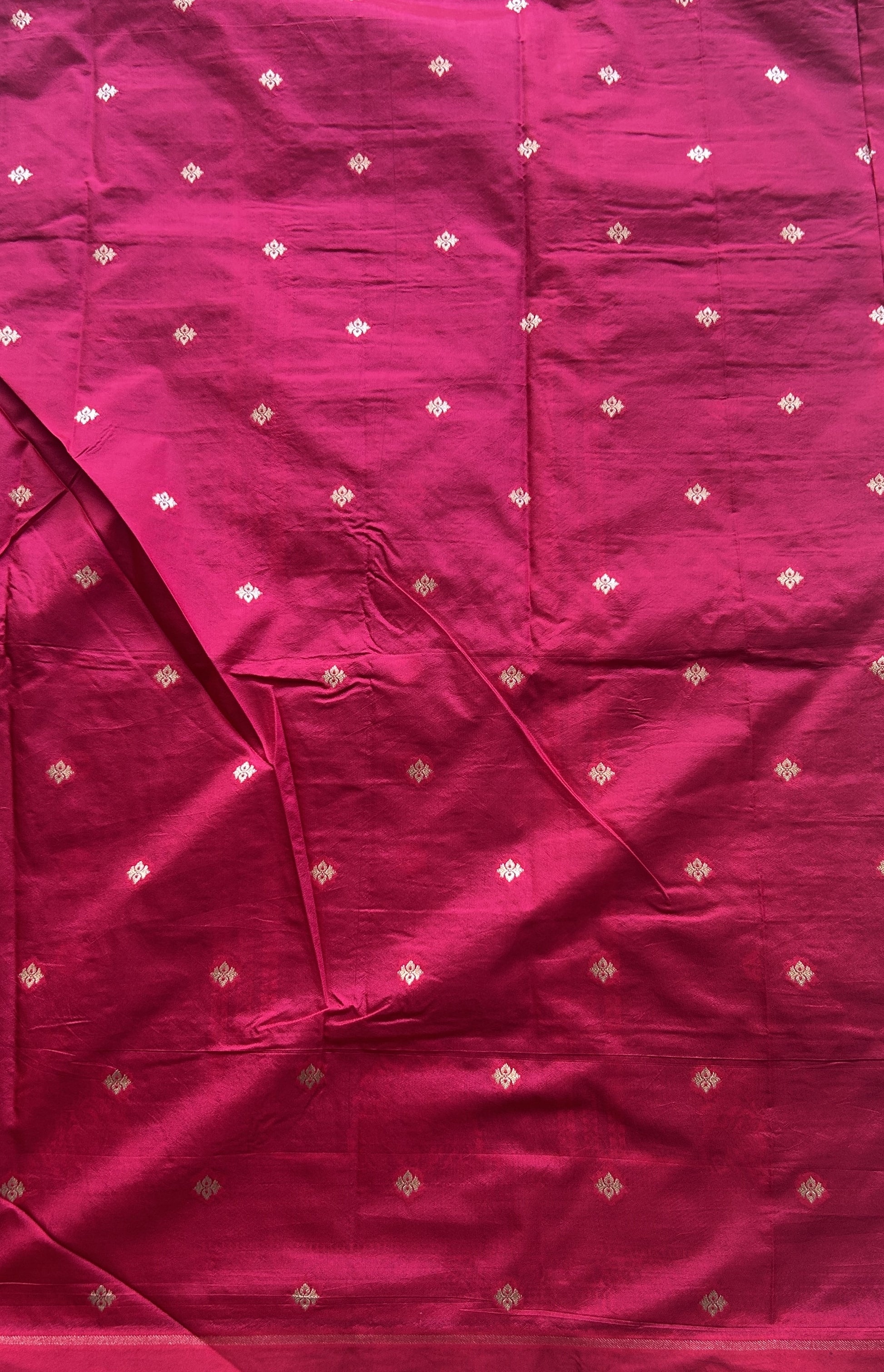 Semi Raw Silk Saree Teal Blue Colored Elegantly Paired with a Zari Border. - Sampradaya Designer Studio