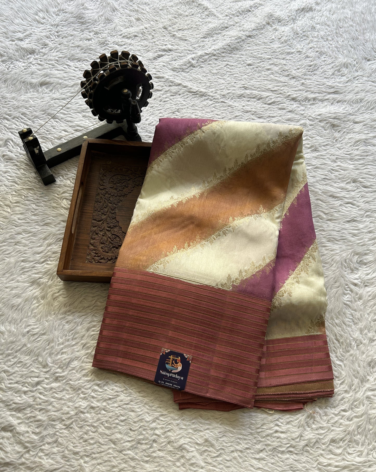 Semi Georgette Leheriya Saree Onion Pink Colored Complemented with a Zari Border. - Sampradaya Designer Studio