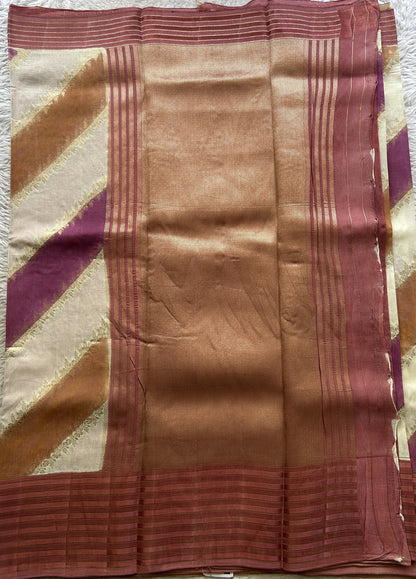 Semi Georgette Leheriya Saree Onion Pink Colored Complemented with a Zari Border. - Sampradaya Designer Studio