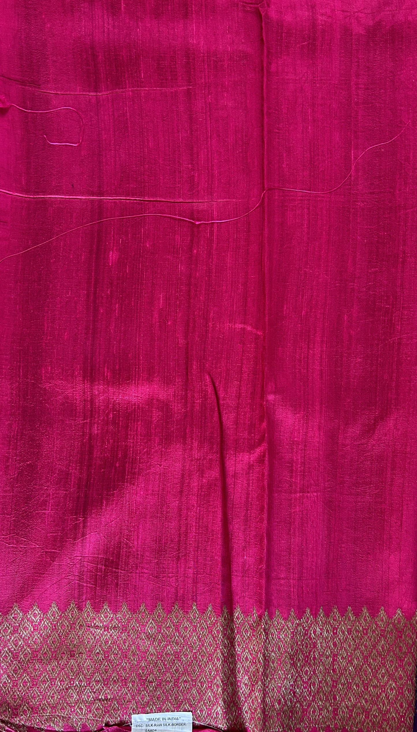 Banarasi Raw Silk Sarees Violet Colored Saree Complemented With a Intricate Weaving Border - Sampradaya Designer Studio
