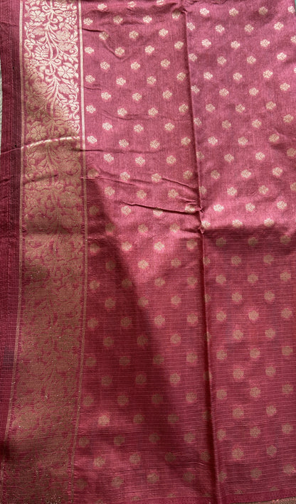 Silk kota Saree Sea Green colored Elegantly Paired with a Zari Border. - Sampradaya Designer Studio