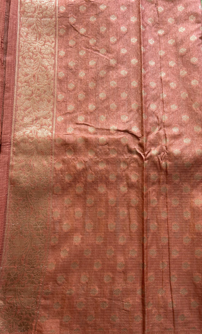 Silk kota Saree Light Green colored Elegantly Paired with a Zari Border. - Sampradaya Designer Studio