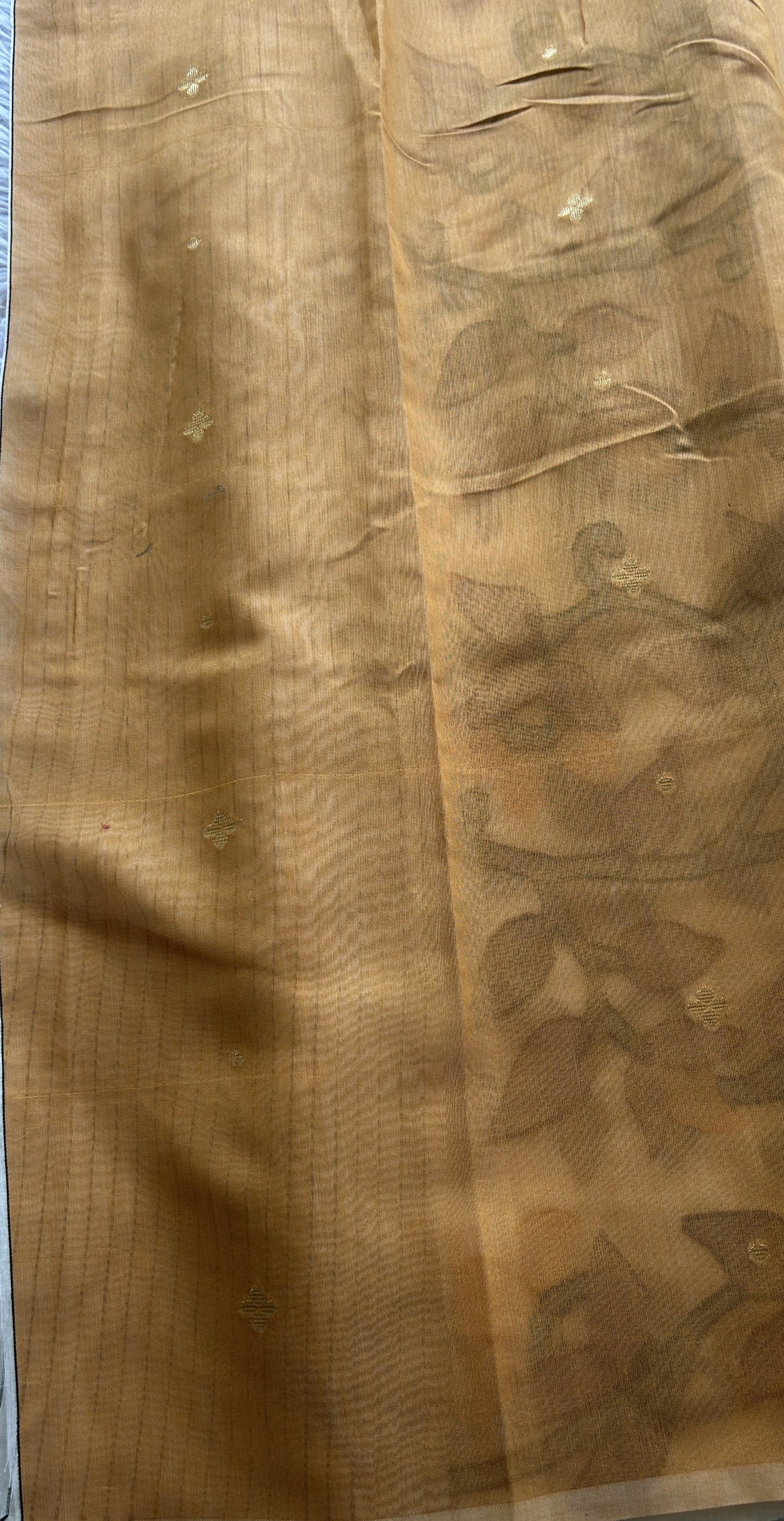 Fancy Linen Allover Saree Off White Colored Complemented with a Borderless. - Sampradaya Designer Studio