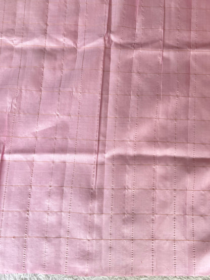Gadwal Silk Saree Apple Red Colored Complemented With Gold Zari Border - Sampradaya Designer Studio