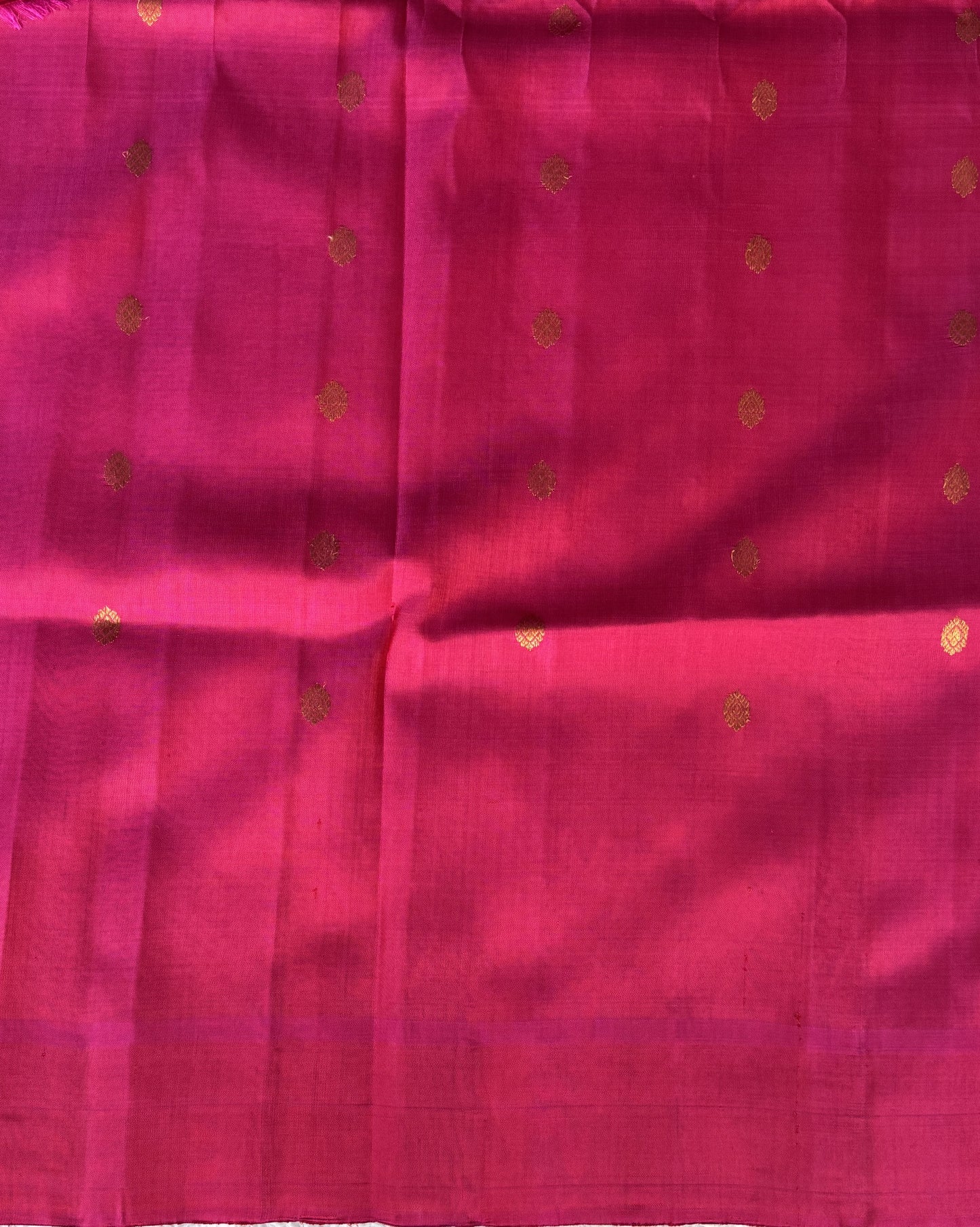 Gadwal Silk Saree Light Rose Pink Colored Complemented With Plain Border - Sampradaya Designer Studio