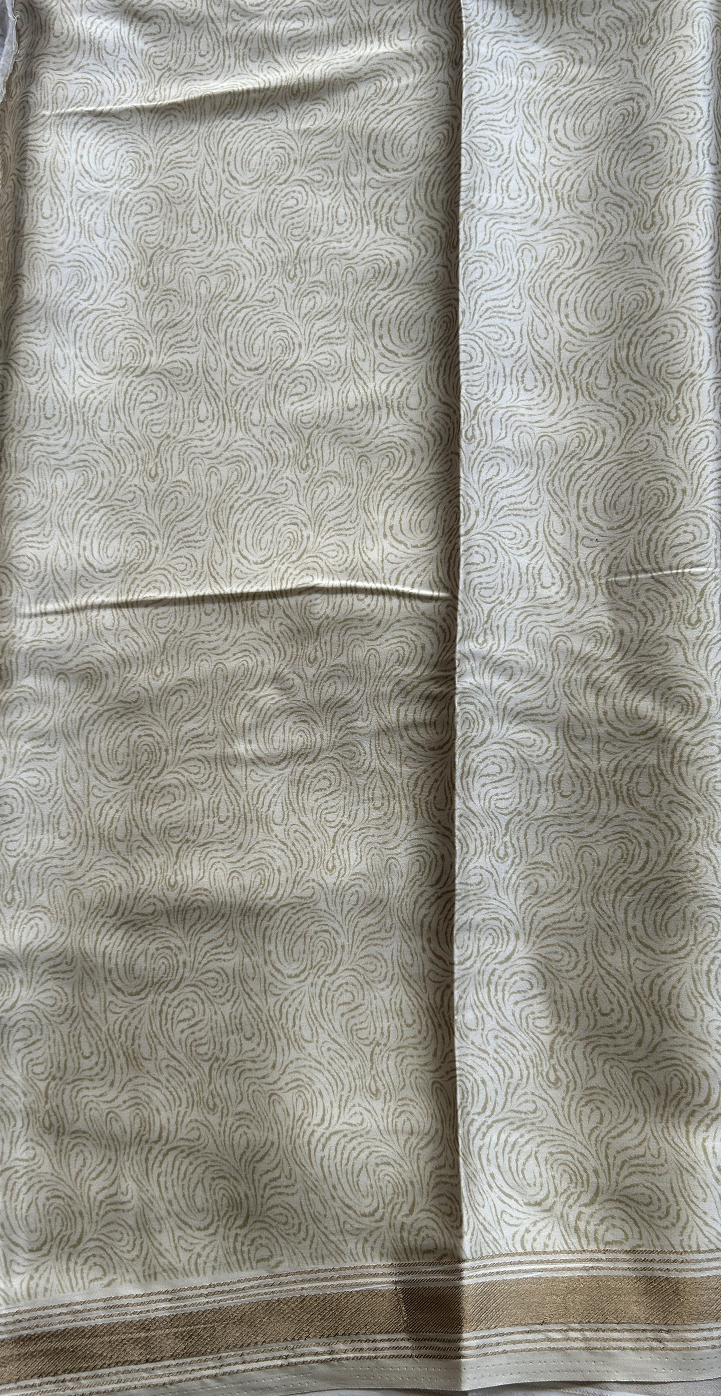 Satin Silk Saree Light Yellow Colored Complemented with a Zari Border. - Sampradaya Designer Studio