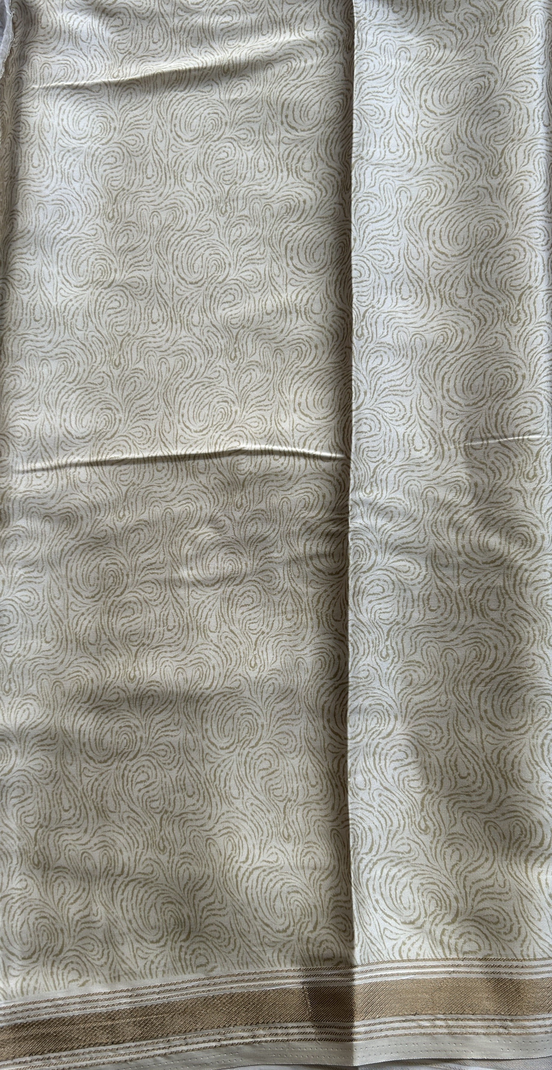 Satin Silk Saree Light Yellow Colored Complemented with a Zari Border. - Sampradaya Designer Studio