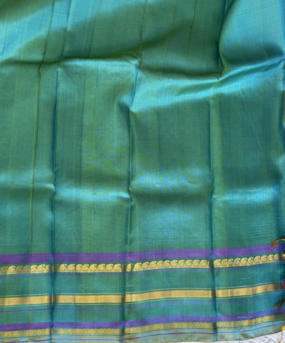 Gadwal Silk Saree Hot Pink Colored Complemented With Gold Zari Border - Sampradaya Designer Studio