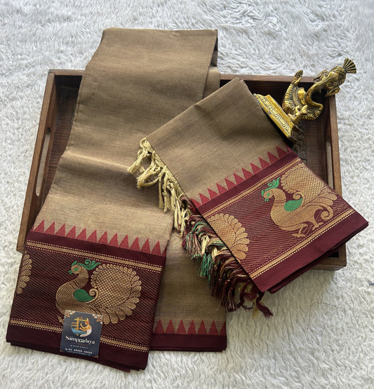 Snuff Color Kanchi Cotton Dress Material Snuff Color Kanchi Cotton Dress Material
