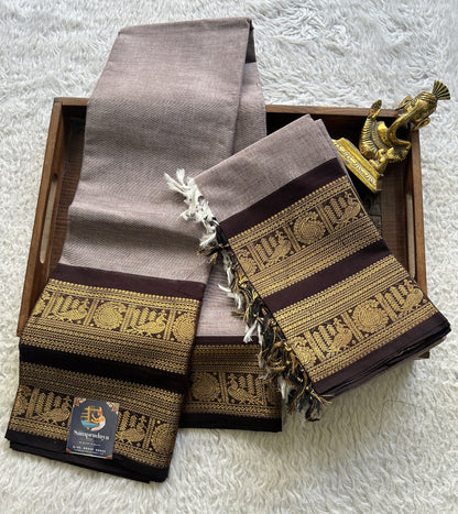 Pale Purple Color Kanchi Cotton Dress Material