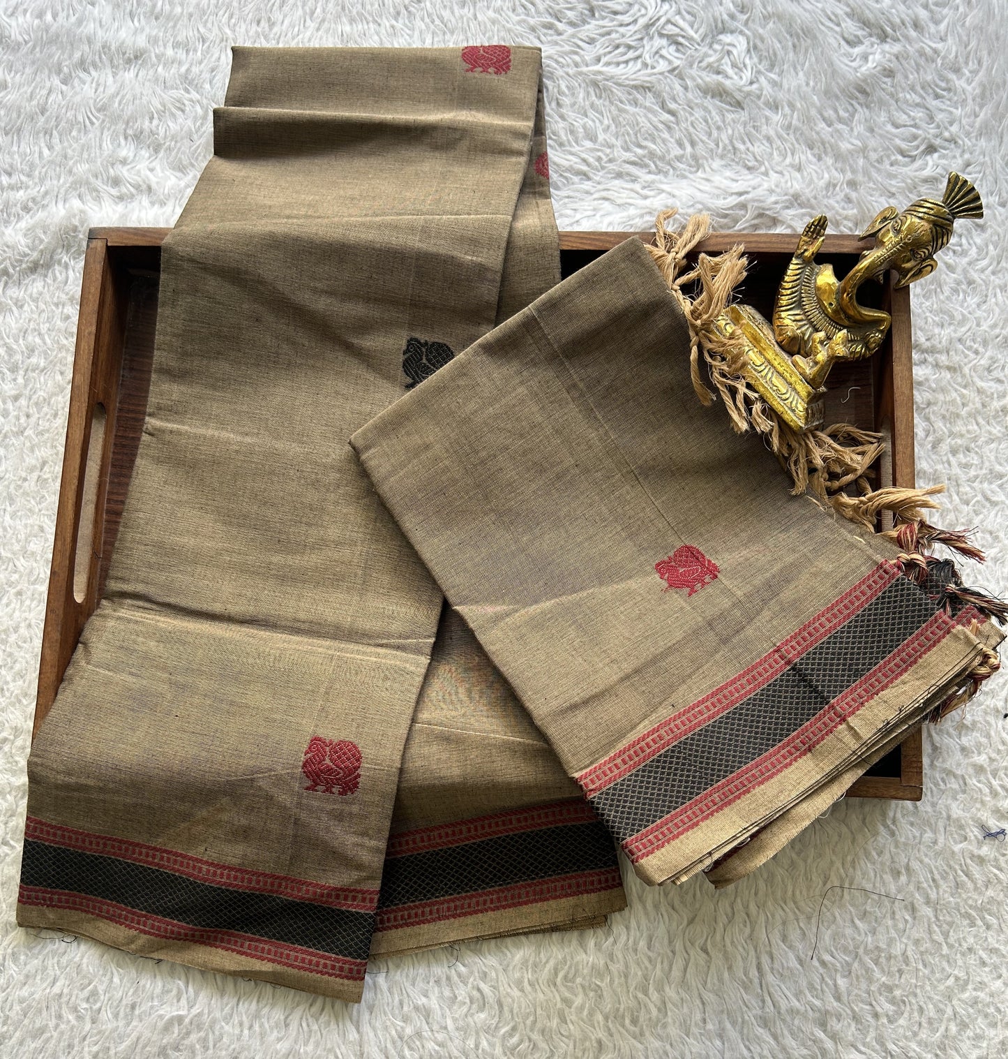 Dark Snuff Kanchi Cotton Dress Material