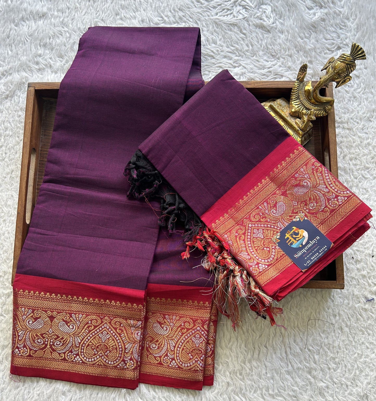 Violet Color Kanchi Cotton Dress Material