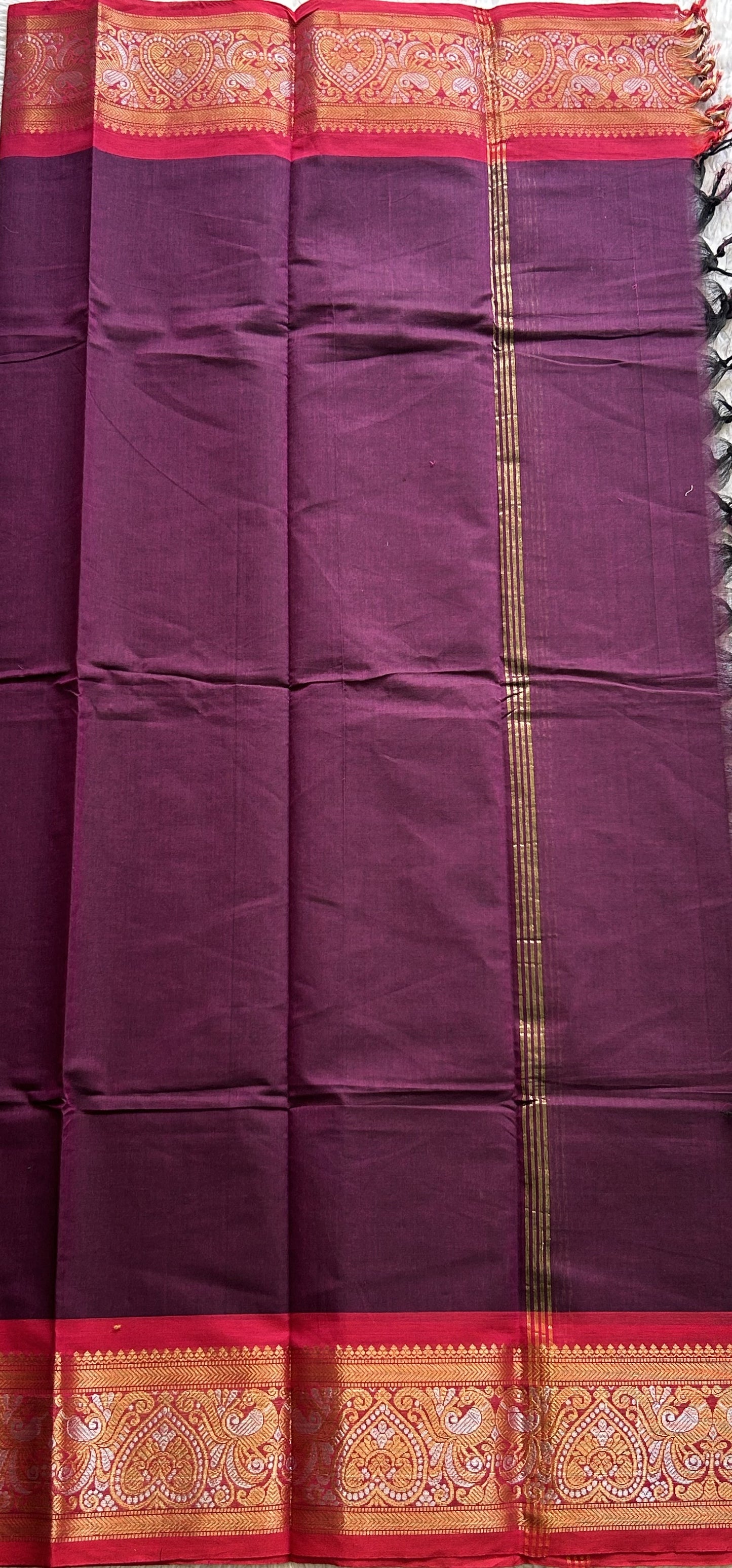 Violet Color Kanchi Cotton Dress Material