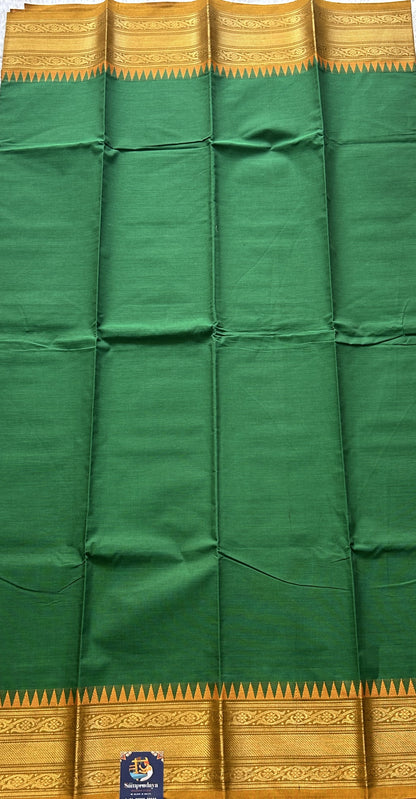 Green Color Kanchi Cotton Dress Material