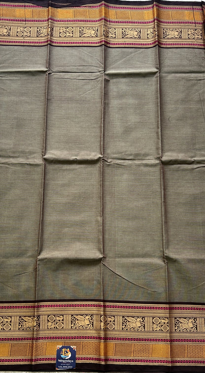 Dark Grey Color Kanchi Cotton Dress Material