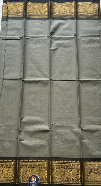 Grey Color Kanchi Cotton Dress Material