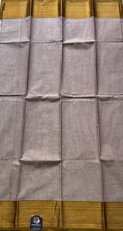 Pale Purple Kanchi Cotton Dress Material with Traditional Charm