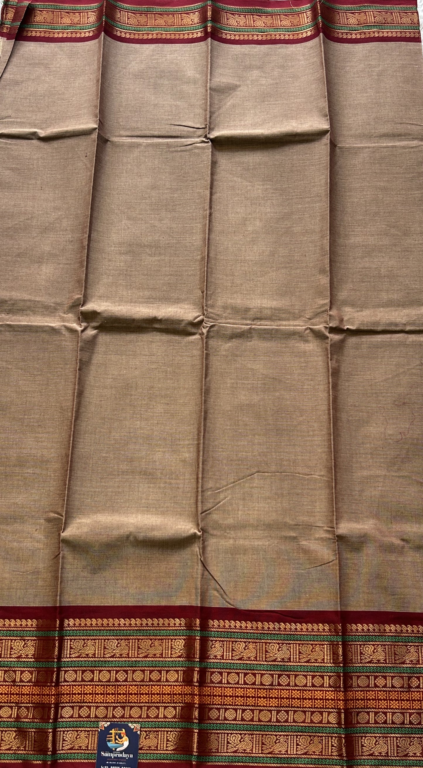 Light Snuff Color Kanchi Cotton Dress Material