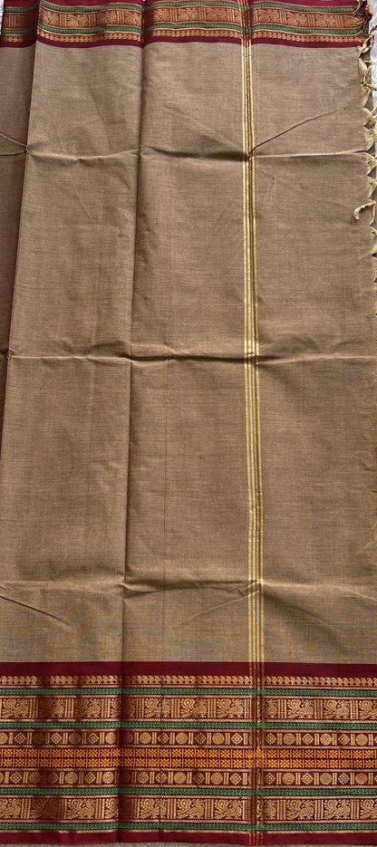 Light Snuff Color Kanchi Cotton Dress Material