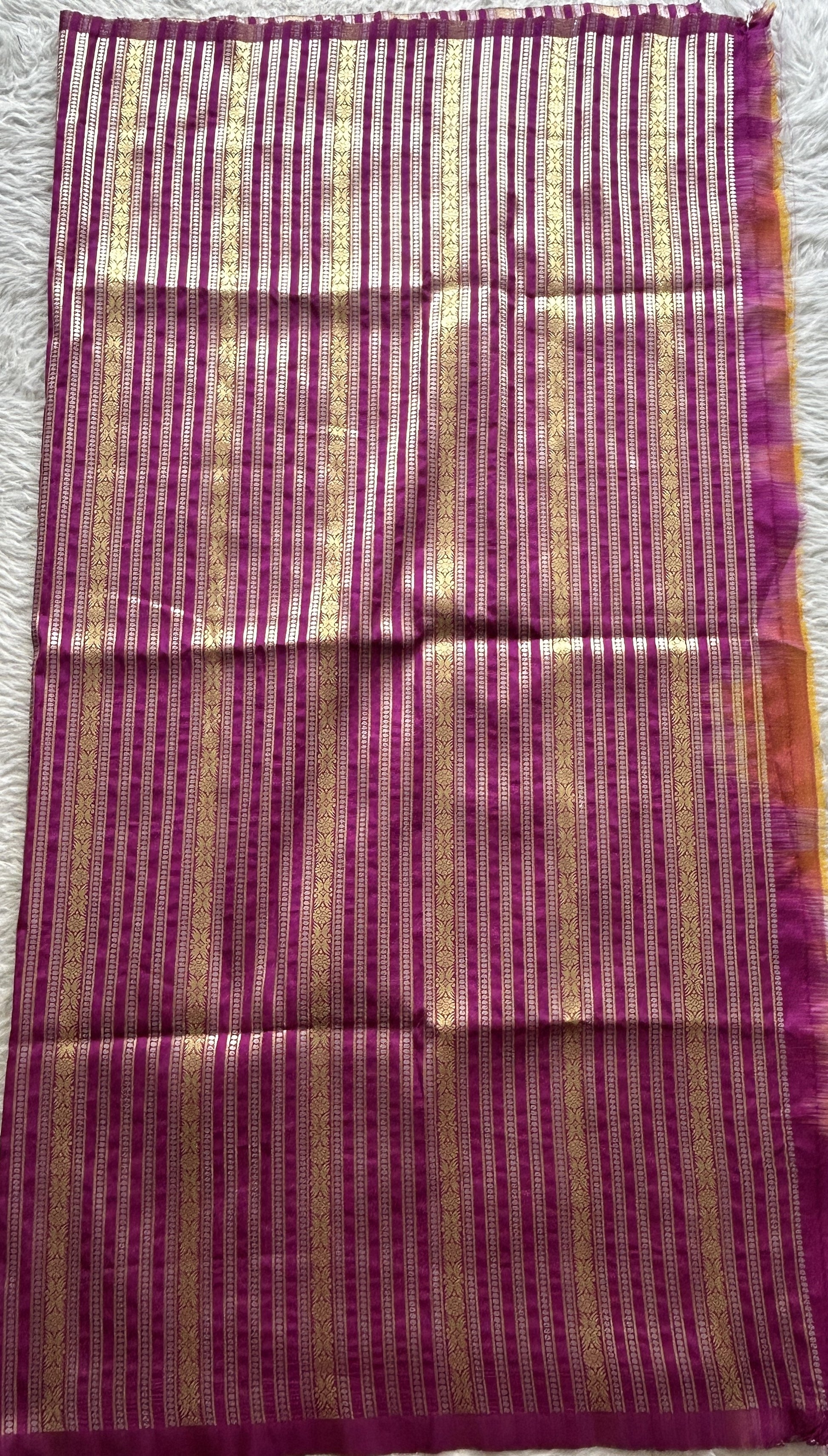 Banarasi Blouse Piece Purple Colored with a Allover Zari Weaving. - Sampradaya Designer Studio