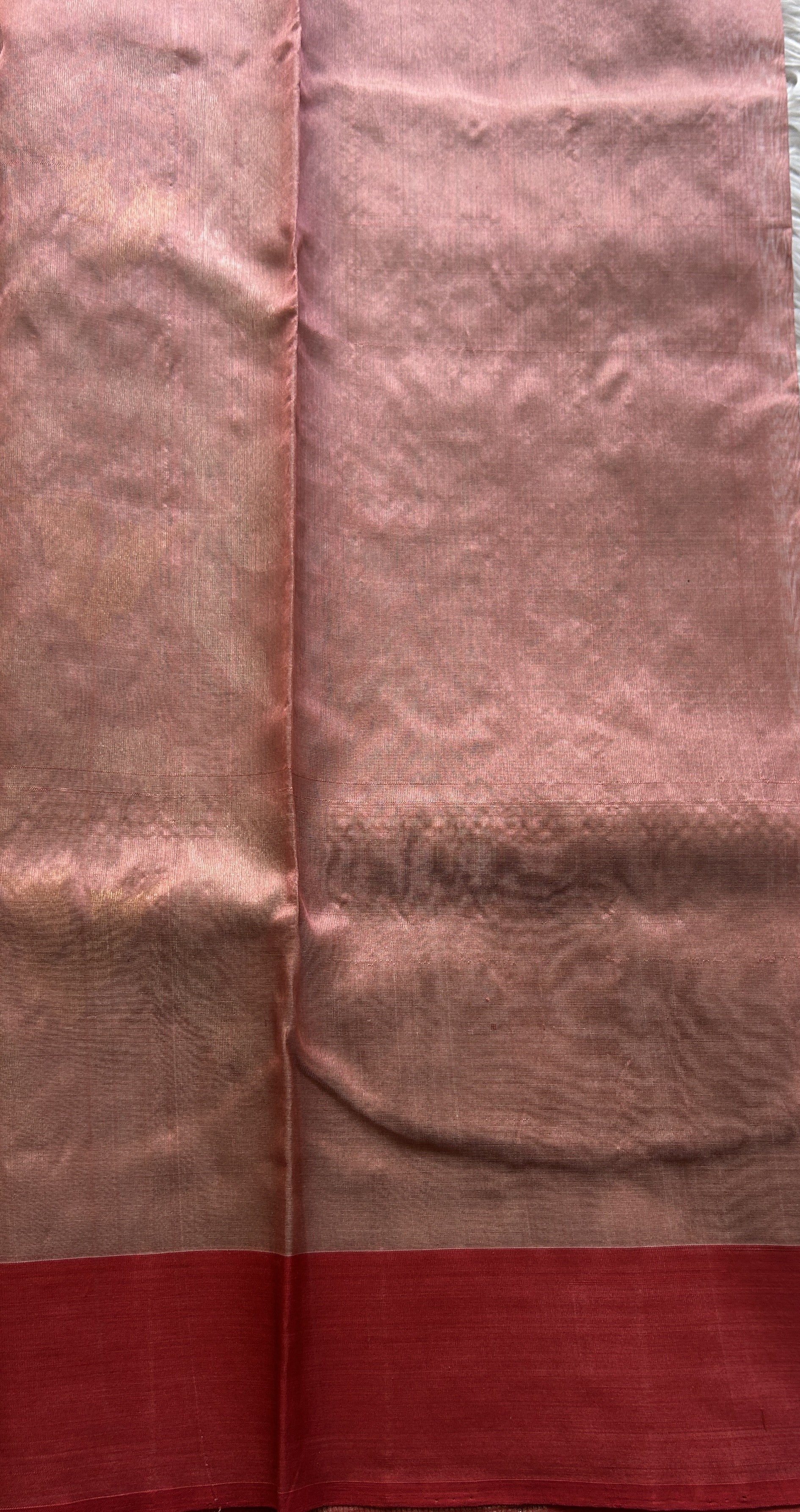 Chanderi Silk Allover Saree Onion Pink Color Elegantly Paired with a Zari border - Sampradaya Designer Studio