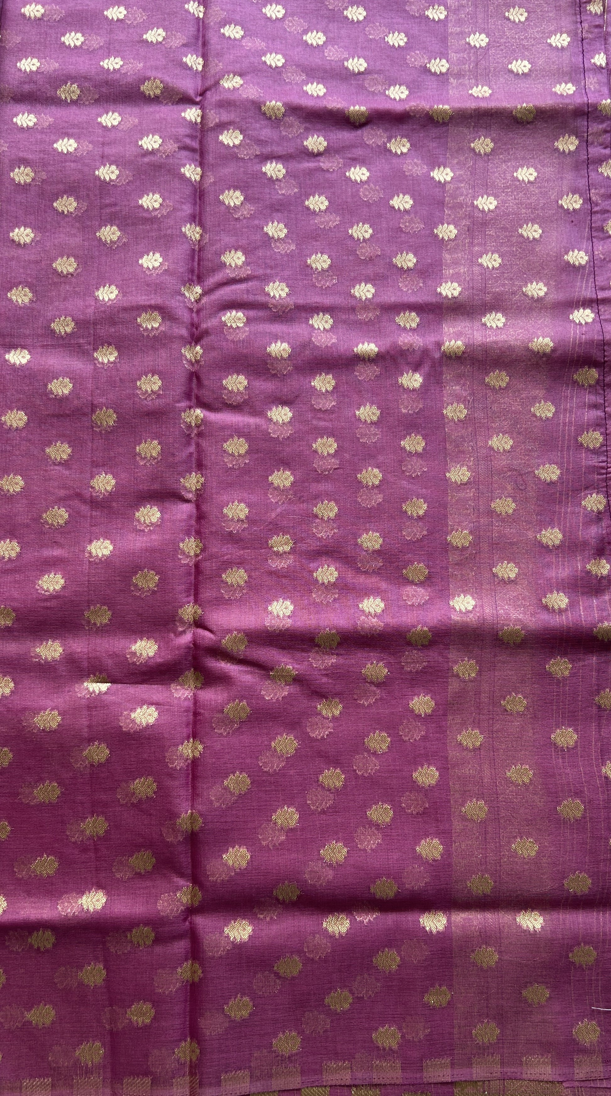 Semi Raw Silk Tissue Saree Baby Pink Colored Elegantly Paired with a Zari Border. - Sampradaya Designer Studio