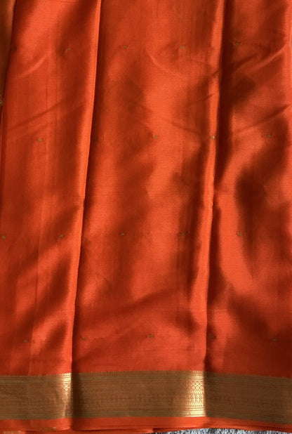Seafoam Mysore Crepe Silk Saree with Silver Zari Border | Pure Handloom | Silk Mark Certified