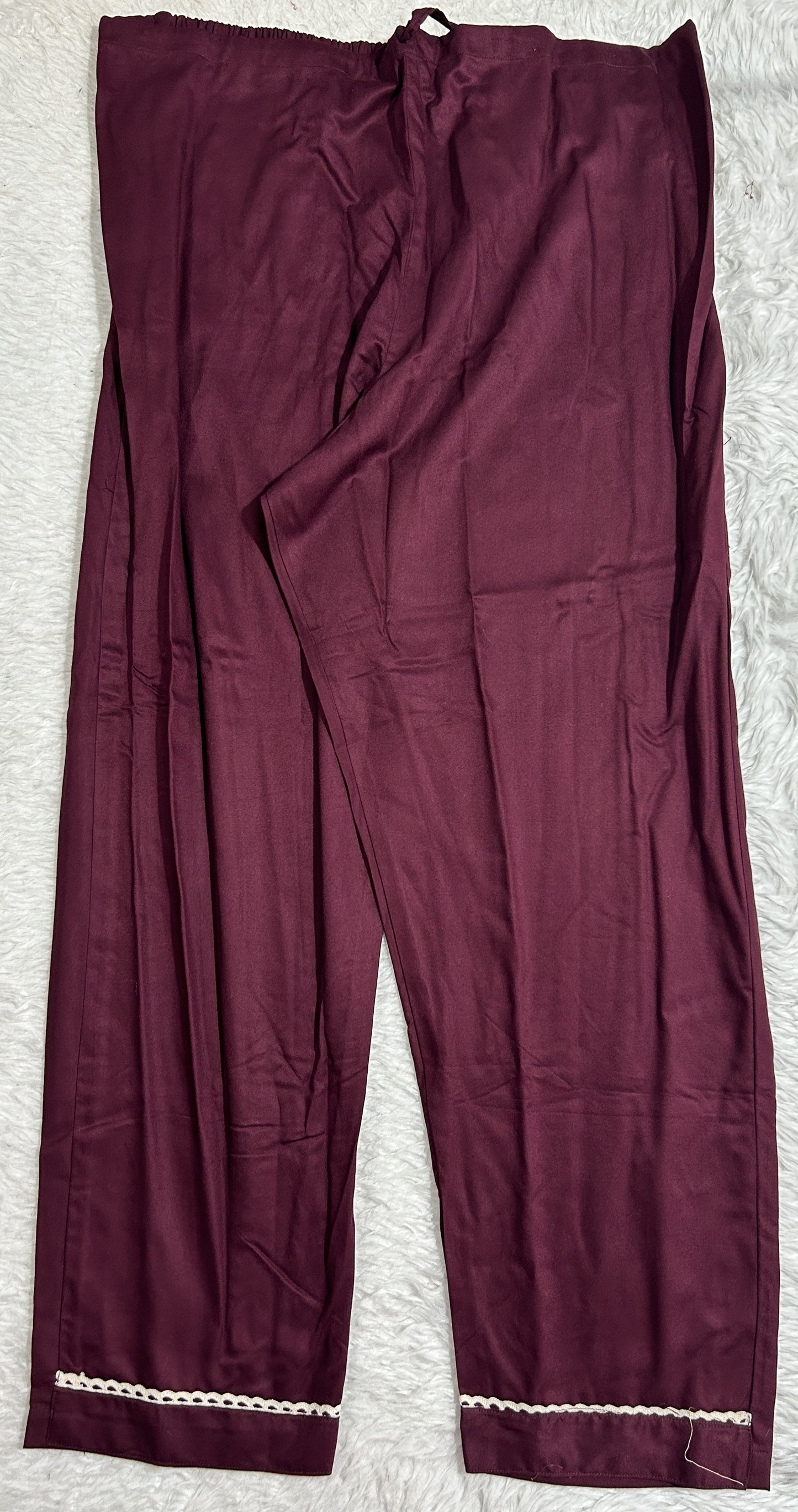 Cotton Silk Kurti Mauve Colored With a Embroidery Work . - Sampradaya Designer Studio