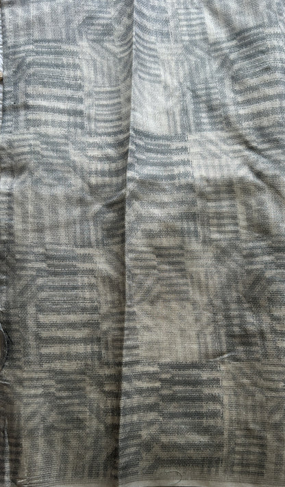 Semi Tussar Saree Beige Colored complemented with a Borderless. - Sampradaya Designer Studio