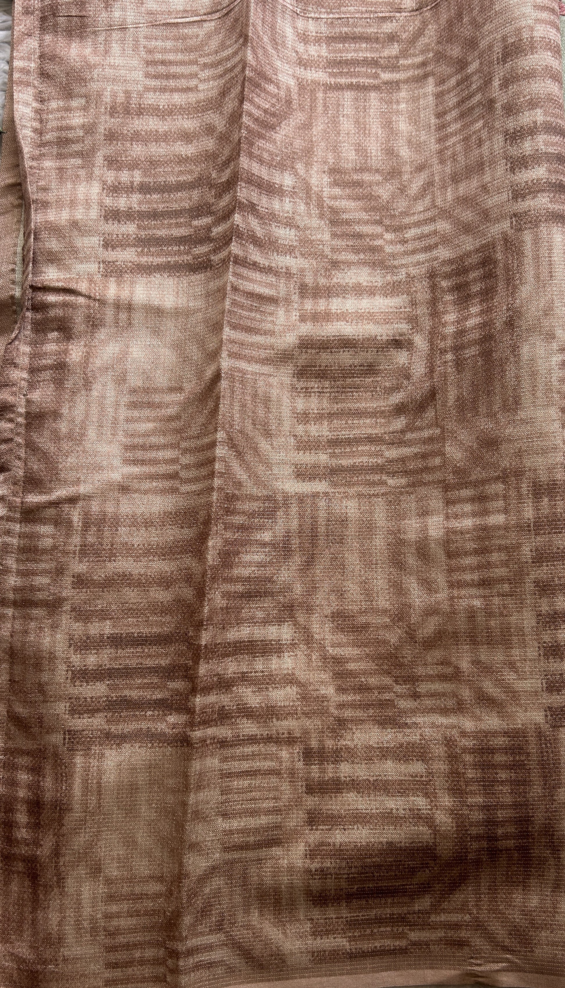 Semi Tussar Saree Very Light Green Colored complemented with a Borderless. - Sampradaya Designer Studio