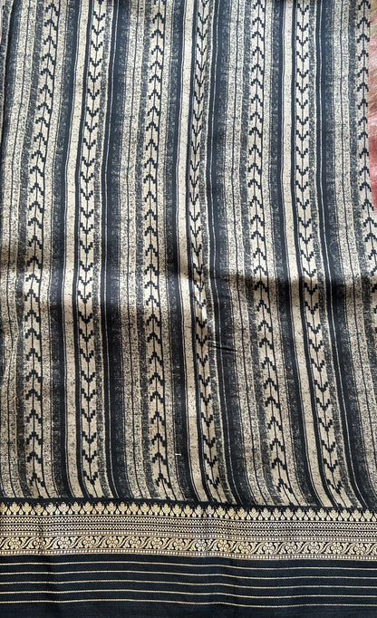 Tissue Organza Designer Saree Candy Pink colored Saree Paired with a Zari border. - Sampradaya Designer Studio