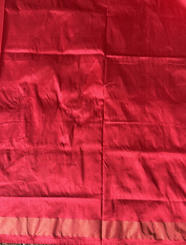 Ikkat Pattu Saree Light Gray colored complemented with a Zari border. - Sampradaya Designer Studio