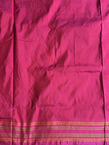 Ikkat Pattu Saree Light Lilac colored complemented with a Patola border. - Sampradaya Designer Studio