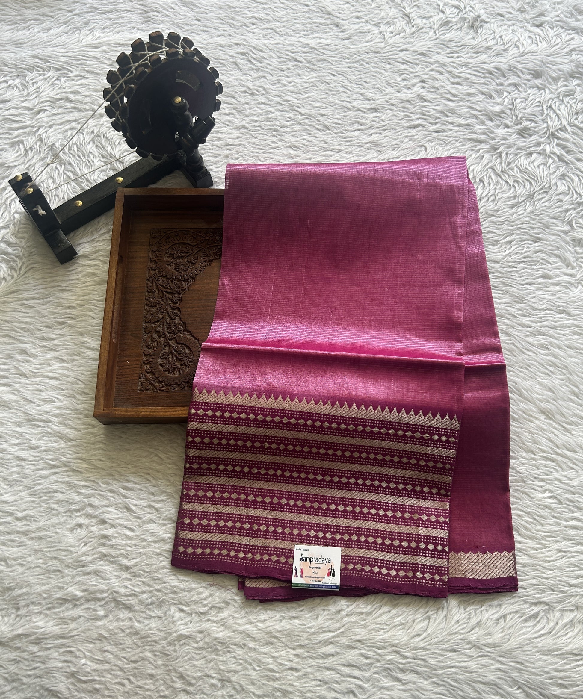 mangalagiri dress neck designs Blue Mangalagiri Layered Style Kurti with Pink Zari accents | Made To Order