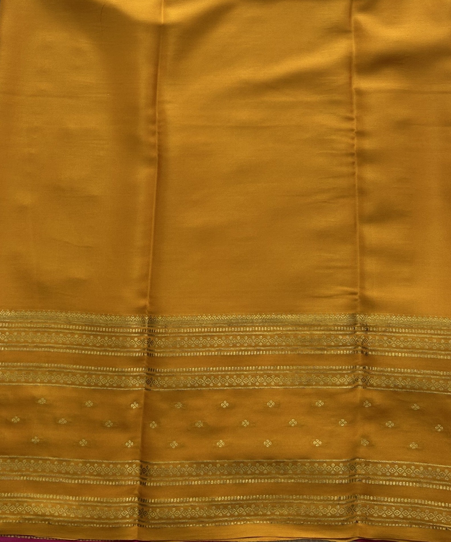 Sky Blue Mysore Crepe Silk Saree with Silver Zari Border | Pure Handloom | Silk Mark Certified - Sampradaya Designer Studio